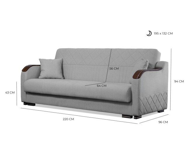 Minkštų baldų komplektas KORA 3+1+1 10