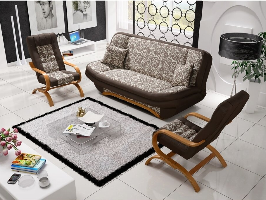 Minkštų baldų kompletkas Lodka 3+1+1 Minkštų baldų kompletkas Lodka 3+1+1