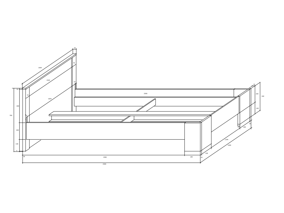 Miegamojo baldų komplektas VIKI 4 Miegamojo baldų komplektas VIKI 4