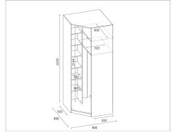 Modulinė kampinė spinta A MAX