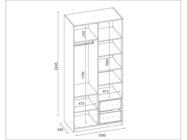 Modulinė spinta MAX 100-B 2