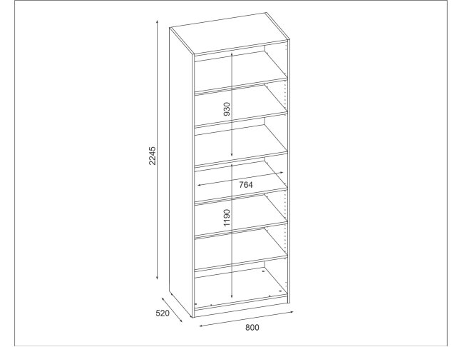 Modulinė spinta MBL 80-P 2 Modulinė spinta MBL 80-P 2