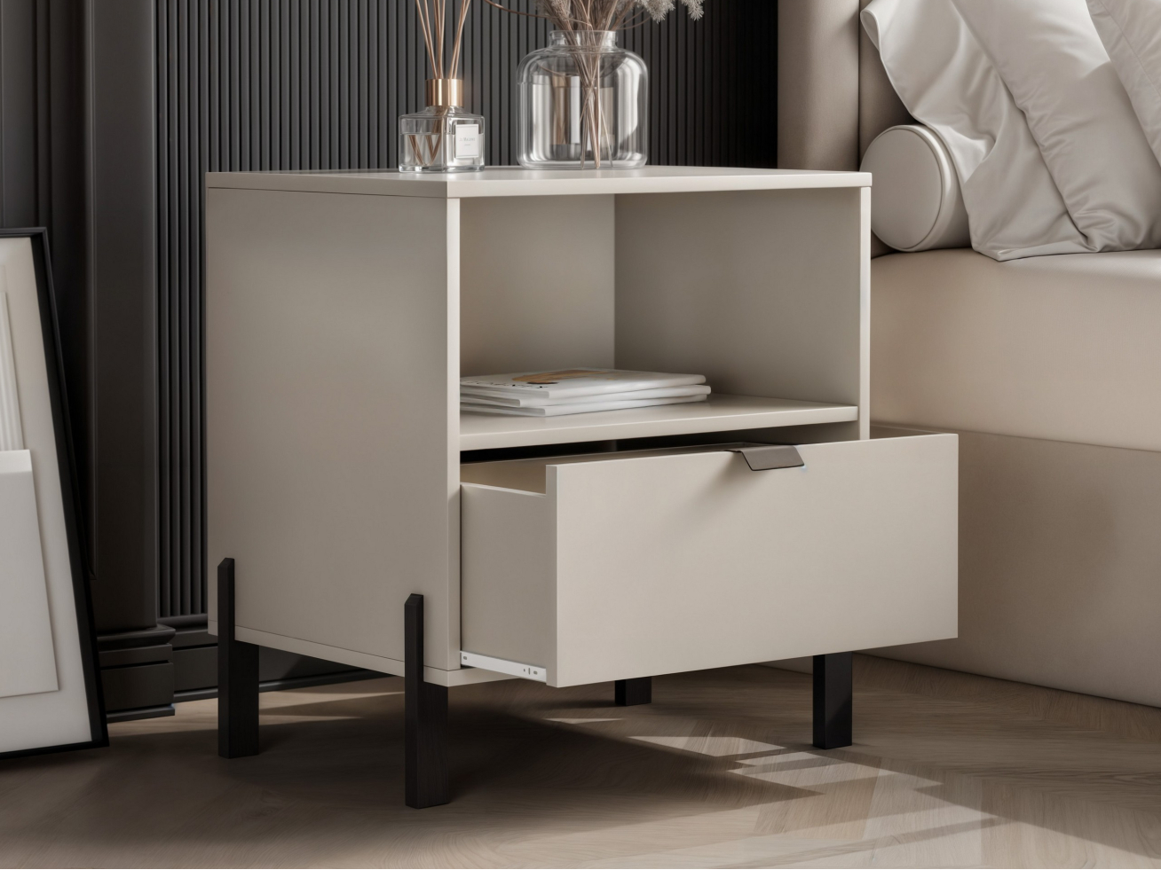 Naktinis staliukas CREMONA 1S 3 Naktinis staliukas CREMONA 1S 3