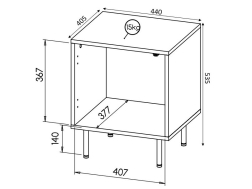 Naktiniai staliukai HOLE