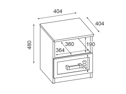 Naktinis staliukas MBL