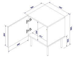 Naktinis staliukas PALAZZO