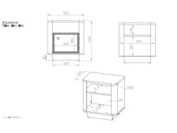 Naktinis staliukas VILAVIO 07