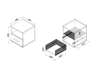 Naktinis staliukas LIMA SN-1