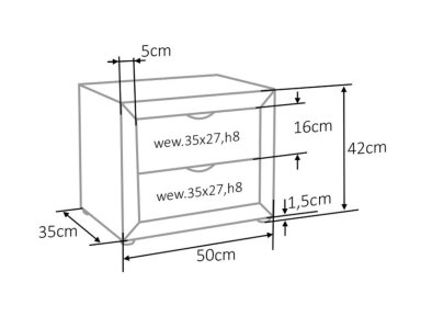 Naktinis staliukas ET-002 Naktinis staliukas ET-002