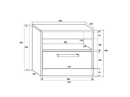 Naktinis staliukas MXS-32 5 Naktinis staliukas MXS-32 5