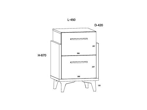 Naktinis staliukas HEY-19 5 Naktinis staliukas HEY-19 5