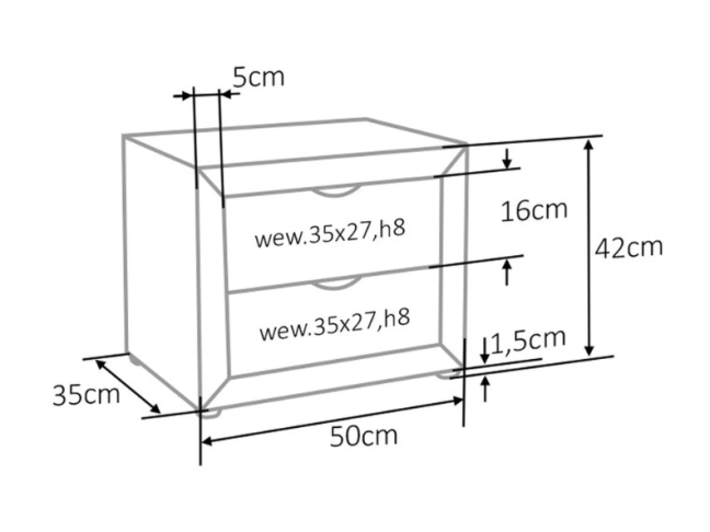 Naktinė spintelė ET-002 5