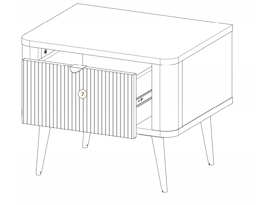 Naktinis staliukas MARLY 17 1