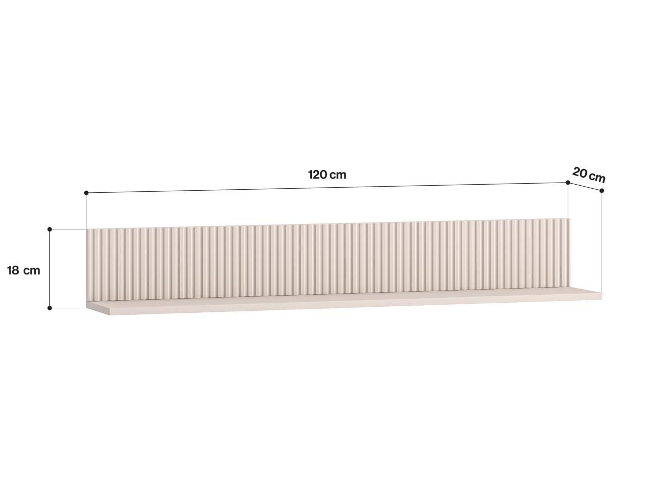 Pakabinama lentynėlė DUNEA 10 Pakabinama lentynėlė DUNEA 10
