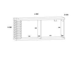 Pakabinama lentyna LAM-07
