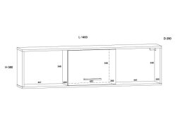 Pakabinama lentynėlė BOS-16