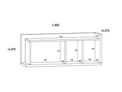Pakabinama lentynėlė BOX-04