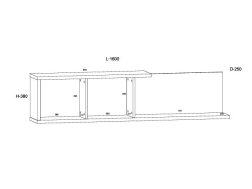 Pakabinama lentynėlė HYB-13