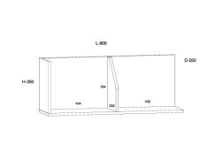 Pakabinama lentynėlė PAX-09