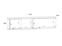 Pakabinama spintelė HYB-25