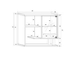 Pakabinama vitrina ANG-15