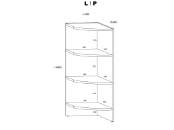 Pastatoma virtuvinė lentyna ROD-02 S30-OZ
