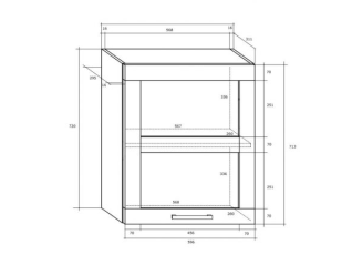 Pakabinama spintelė POLO W60PN
