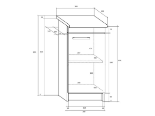 Pastatoma spintelė MILO S30