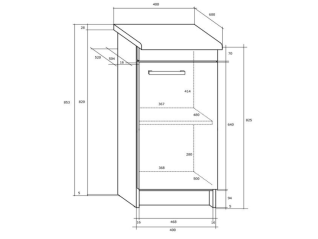 Pastatoma spintelė MILO S40