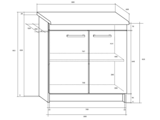 Pastatoma spintelė MILO S60