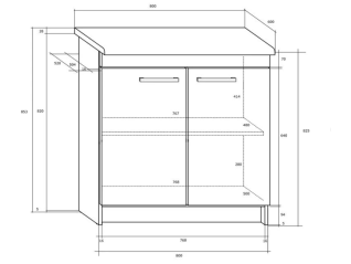 Pastatoma spintelė MILO S80Z