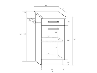 Pastatoma spintelė POLO S30/1SZ