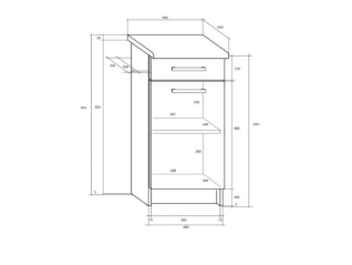 Pastatoma spintelė POLO S40/1SZ