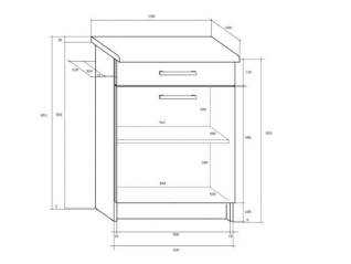 Pastatoma spintelė POLO S60/1SZ