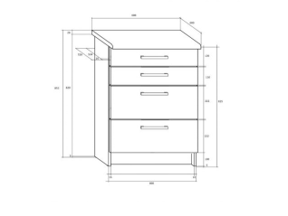 Pastatoma spintelė POLO S60/4SZ