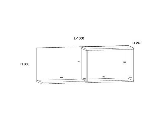 Pakabinama lentynėlė LAR-04 5