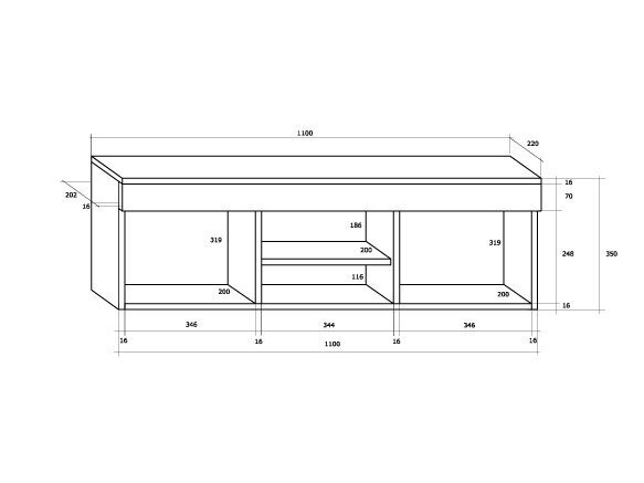 Pakabinama lentynelė MAX-02 2