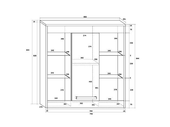 Pakabinama spintelė MXS-40 5 Pakabinama spintelė MXS-40 5