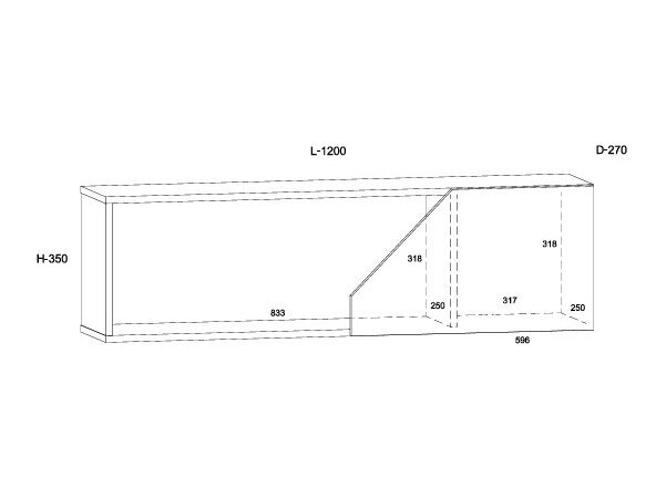 Pakabinama lentynėlė PAX-24 6