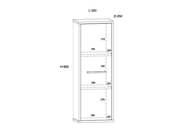 Pakabinama spintelė BOS-17 6
