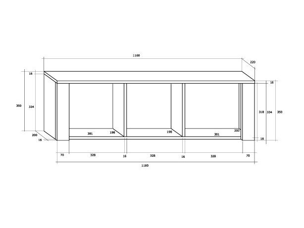 Pakabinama lentynėlė HUG-05 5