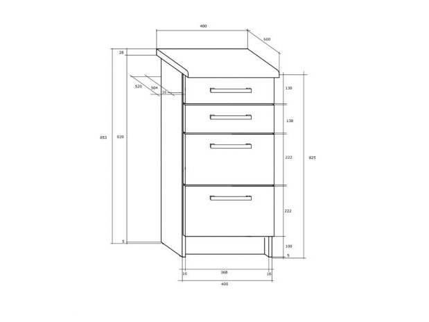 Pastatoma spintelė POLO S40/4SZ 1