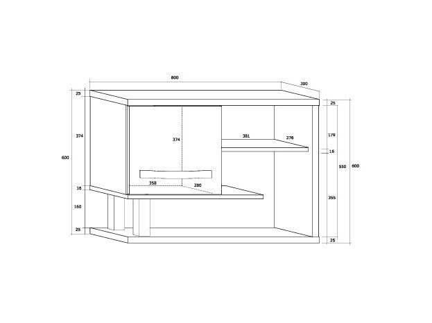 Pakabinama spintelė ANG-14 7