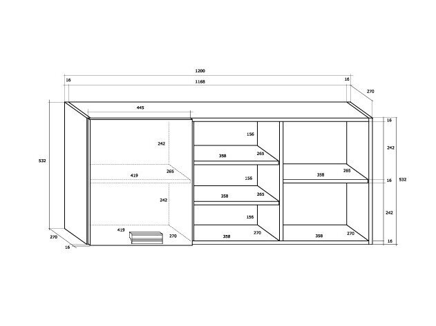 Pakabinama lentyna SOL-04 4