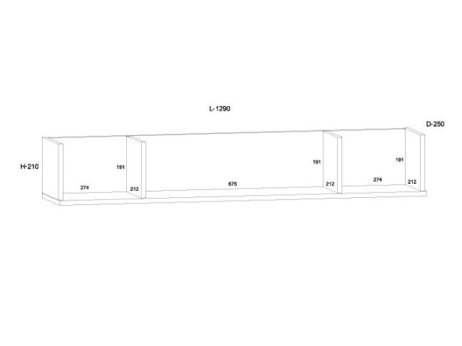 Pakabinama lentynėlė COO-07 5