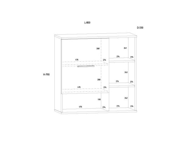 Pakabinama spintelė COO-14 6