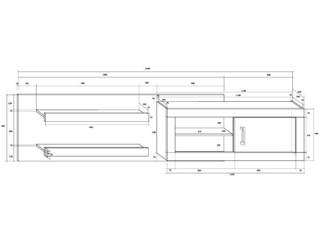 Pakabinama spintelė VRN-07 6