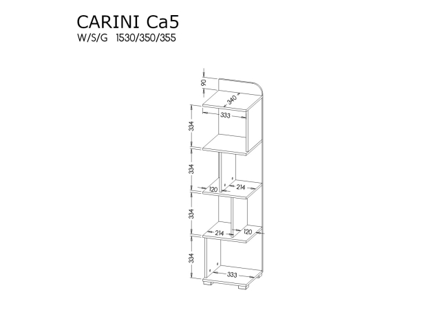 Pastatoma lentyna CARINI CA5 1 Pastatoma lentyna CARINI CA5 1