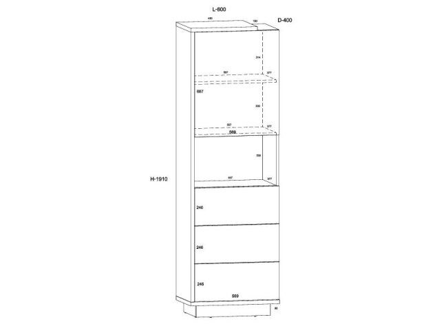 Pastatoma lentyna HYB-18 1