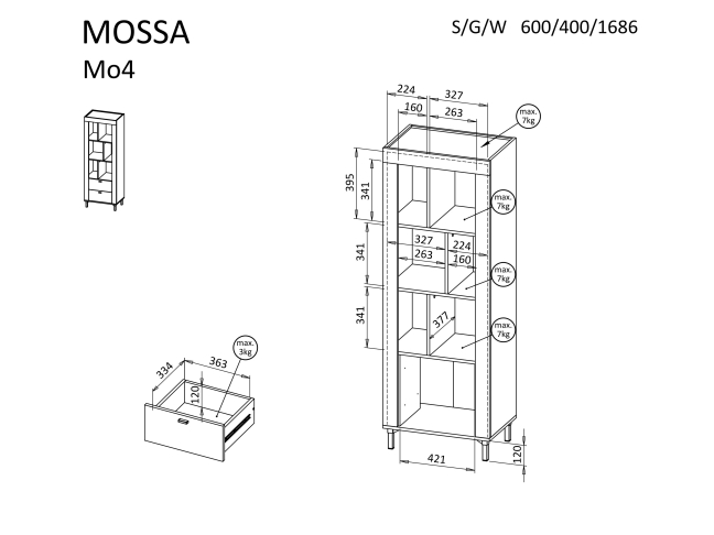 Pastatoma lentyna MOSSA MO4 2